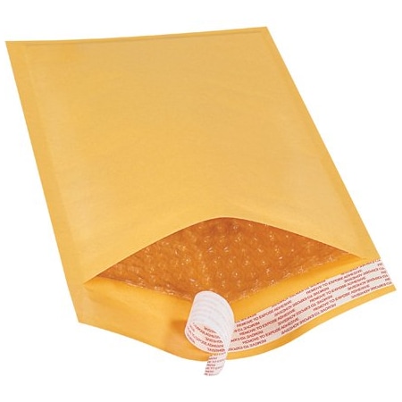 Bsc Preferred 7 1/4 x 12'' Kraft No 1 Self-Seal Bubble Mailers, 100PK BUY00027127